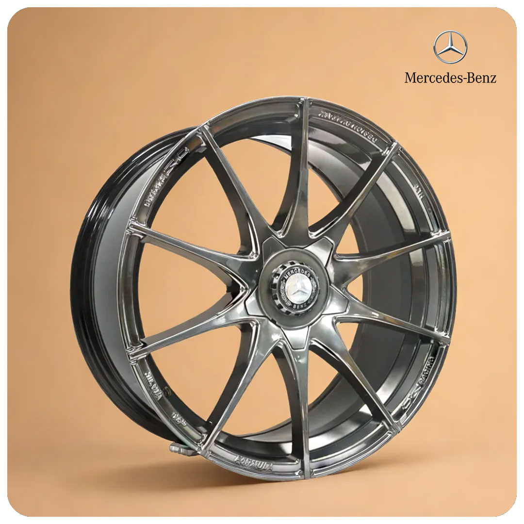 18 Inch Hyper Black Alloy Car Wheels - 112 PCD - MODEL YL875 - Benz