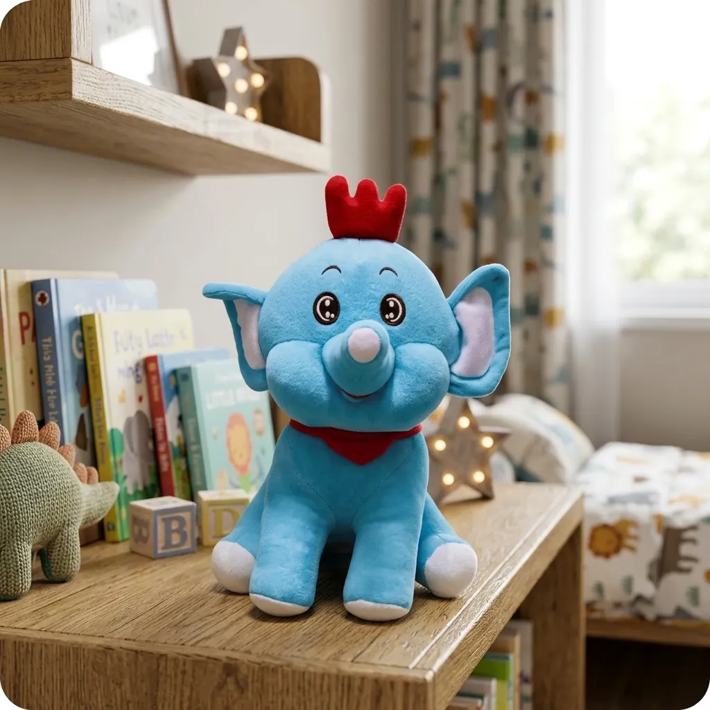 Blue elephant teddy