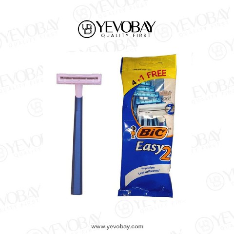 BIC Easy 2 Pouch - 4 + 1 Razor ( Free Pouch )