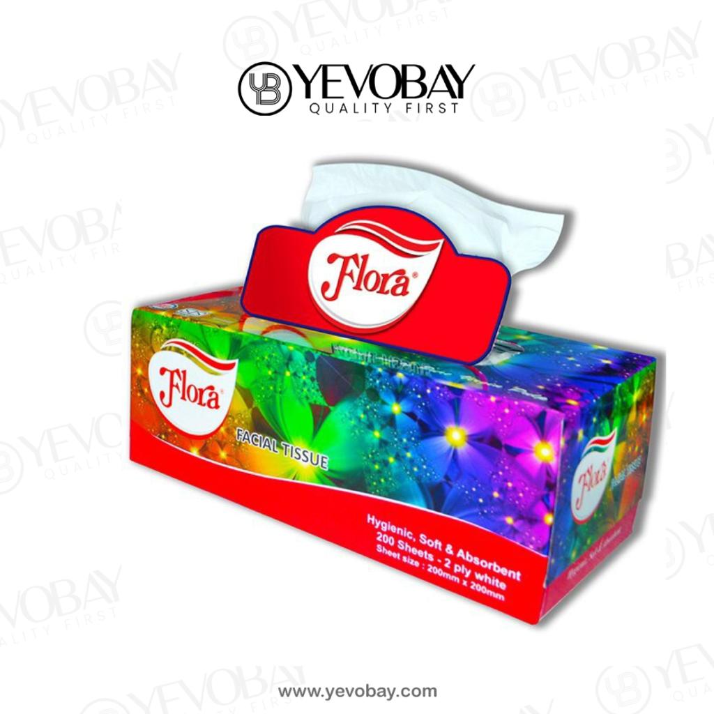 Flora Facial Tissues 200S 2 Ply