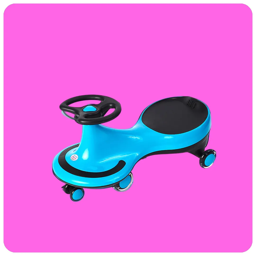 Swing Car Blue Cartoon