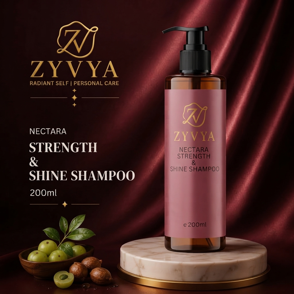 ZYVYA Nectara Strength & Shine Shampoo – 200ml