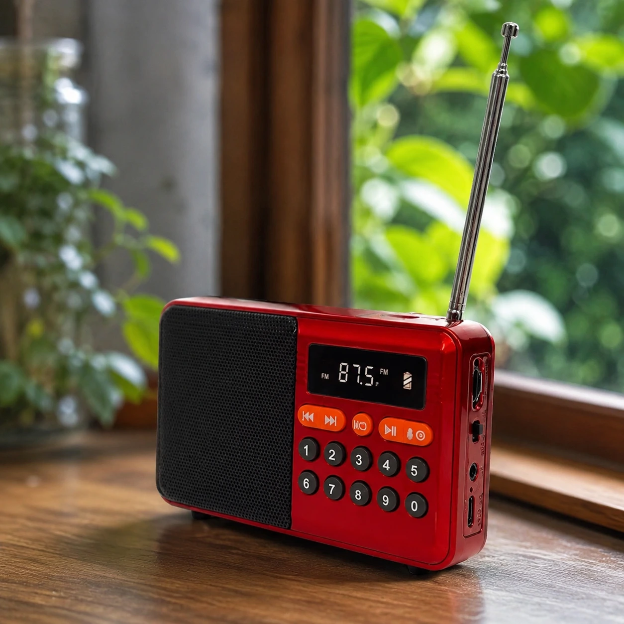 Wireless Radio & Portable Digital Music Player with Bluetooth YSF-006BT