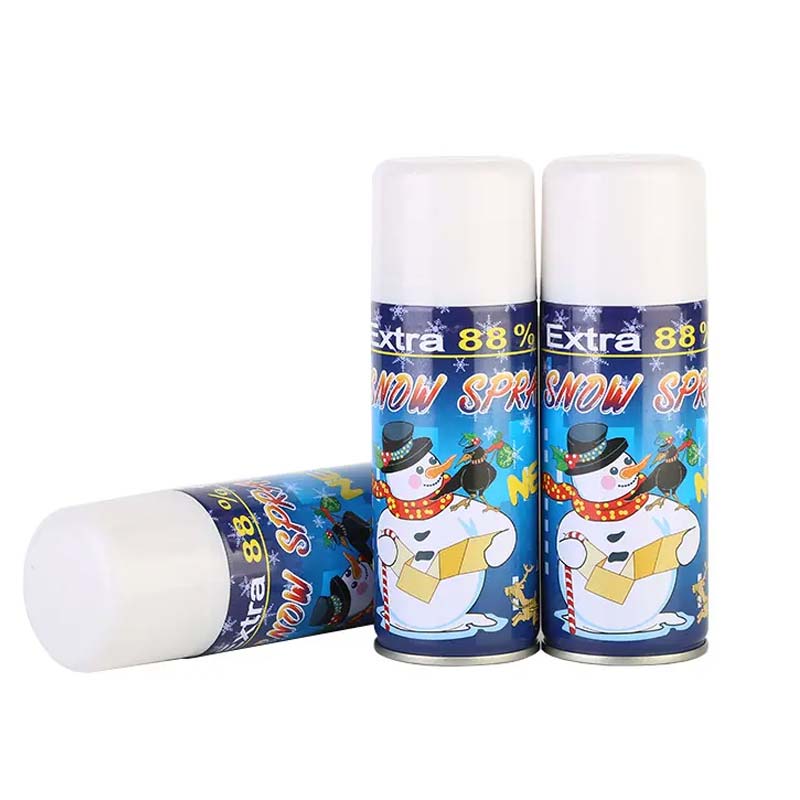 Artificial snow spray