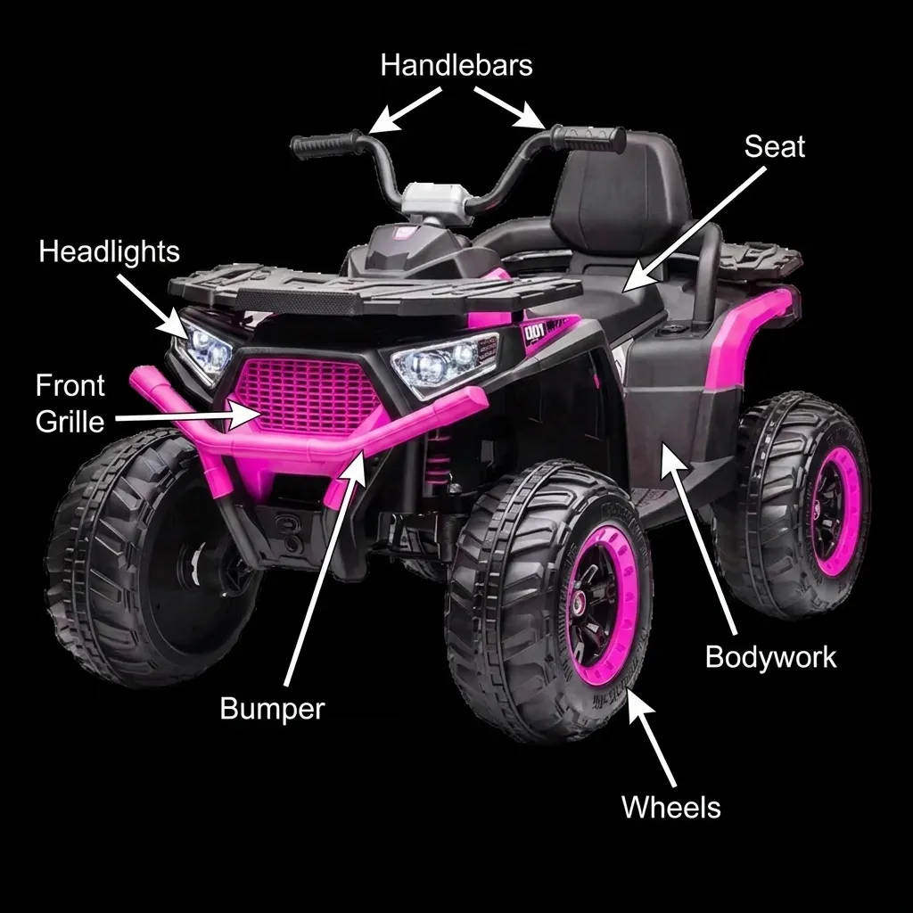 Kids Atv Battery Operated Ride on 12V With Remote Control