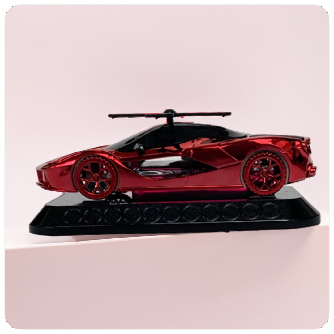 Solar-Powered Rotating Sports Car Air Freshener – GLC 102 (Red Edition)