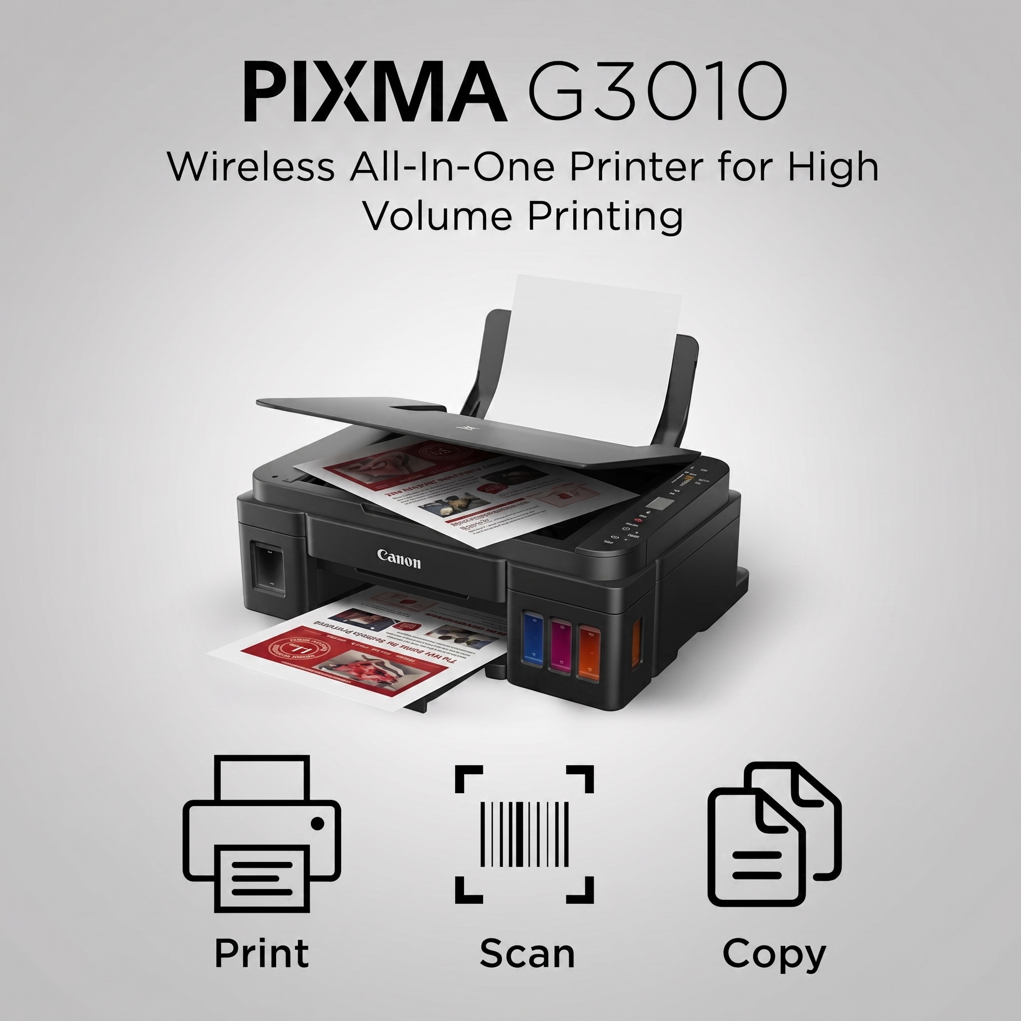 Canon PIXMA G3010 Ink Tank Wireless All-in-One Printer | YEVOBAY Sri Lanka