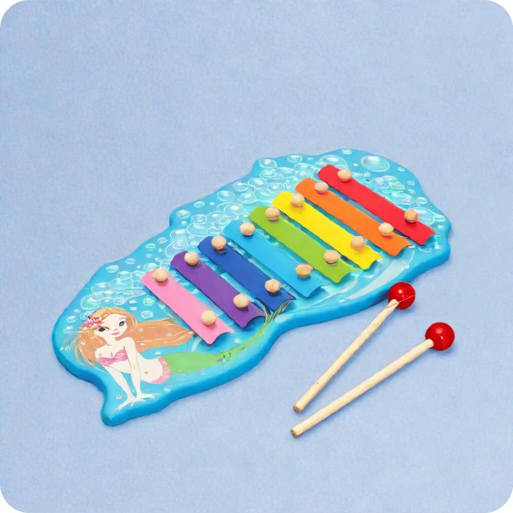 8 Tones Toddler Xylophone Musical Toys Cute Mermaid