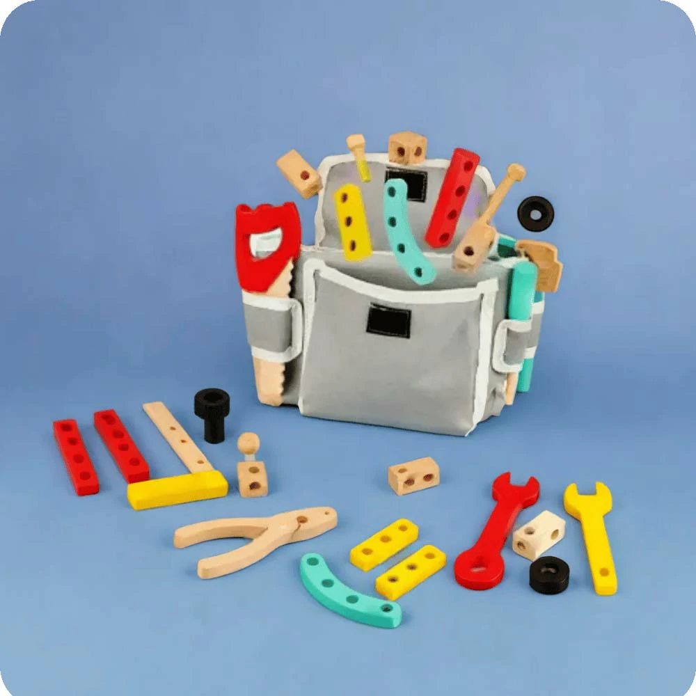 Wooden Screw Nut Disassembly Toy