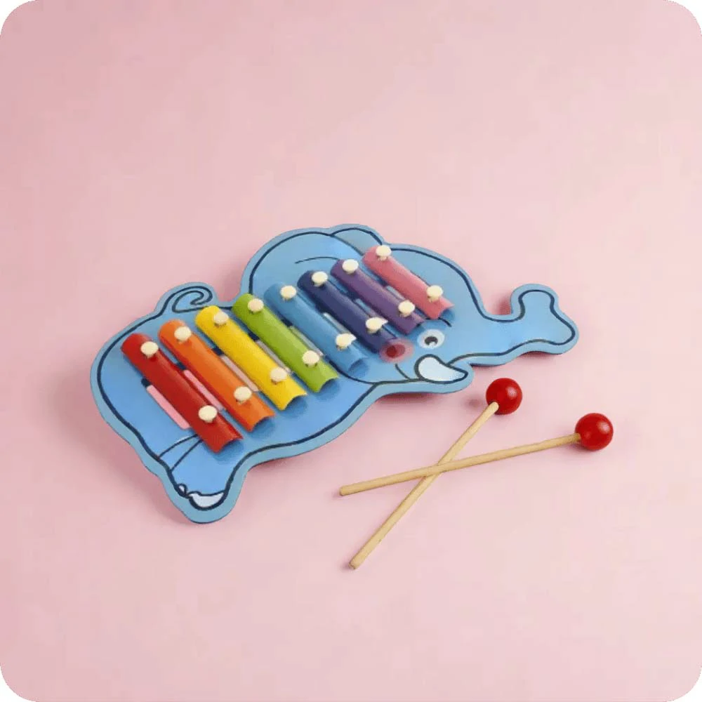 Elephant hand knock xylophone