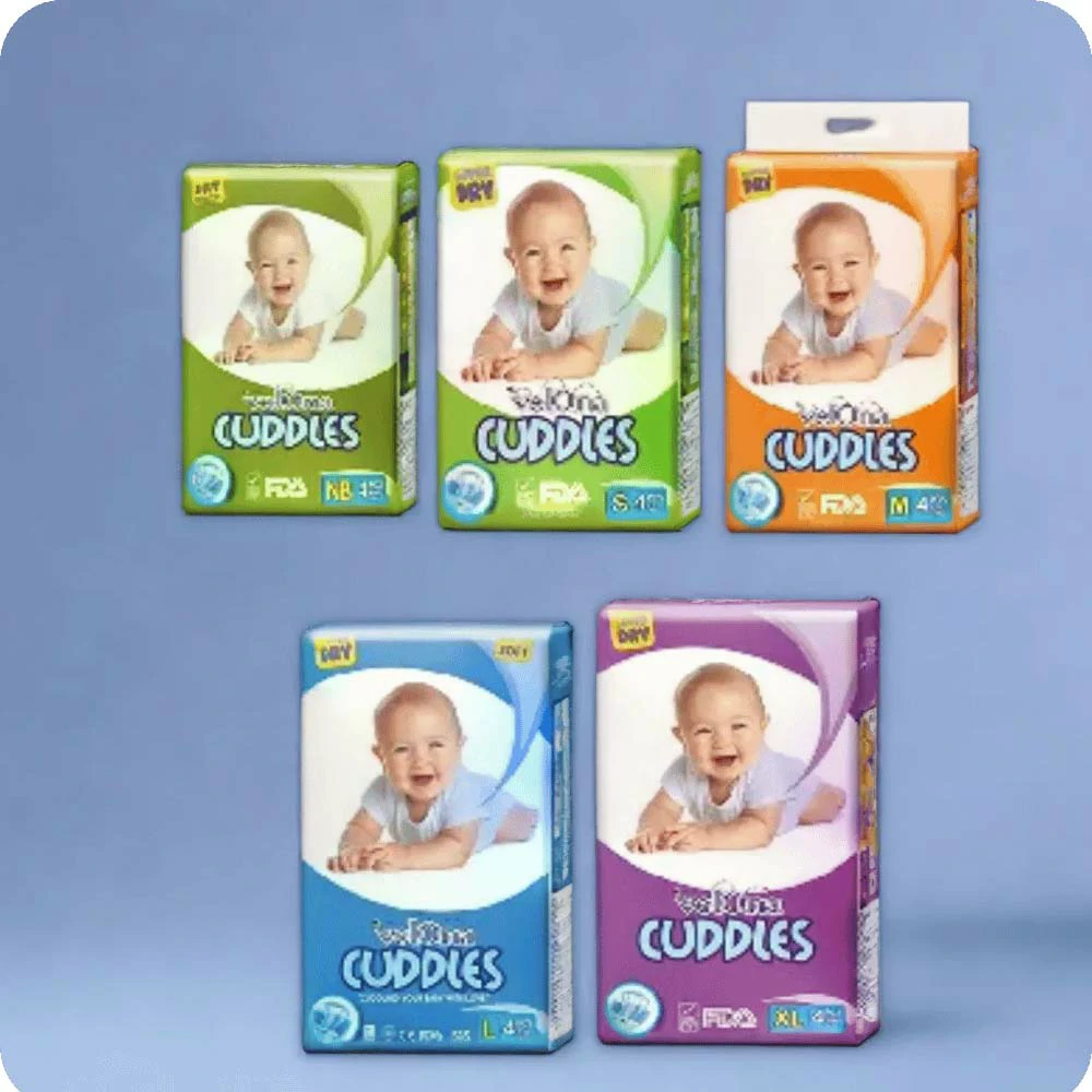 Velona Cuddles Classic Diaper Newborn (NB), Medium (M), Large (L), and Extra Large (XL)| Baby Diapers Collection | Yevobay.com