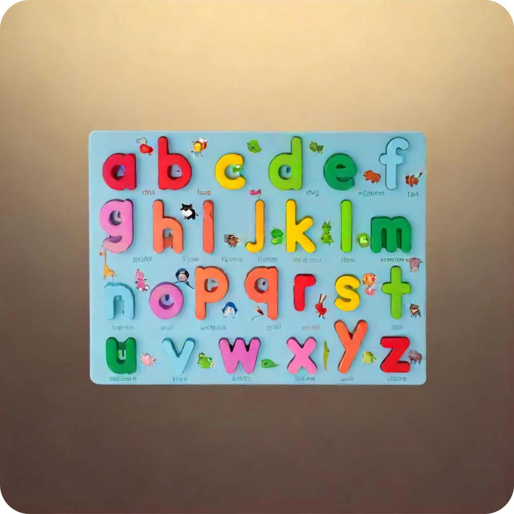 Durable English Alphabet Letters - Simple ABC Blocks