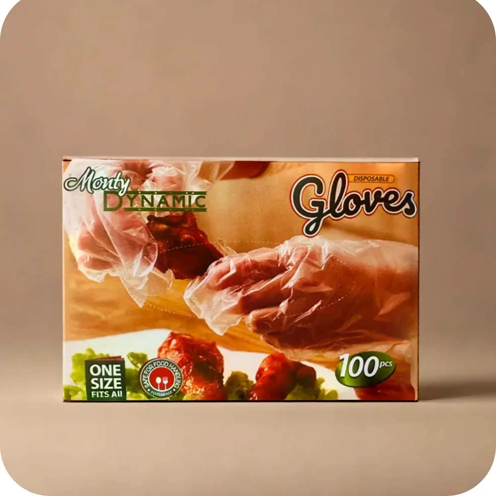 Disposable Transparent Gloves 100 Pcs