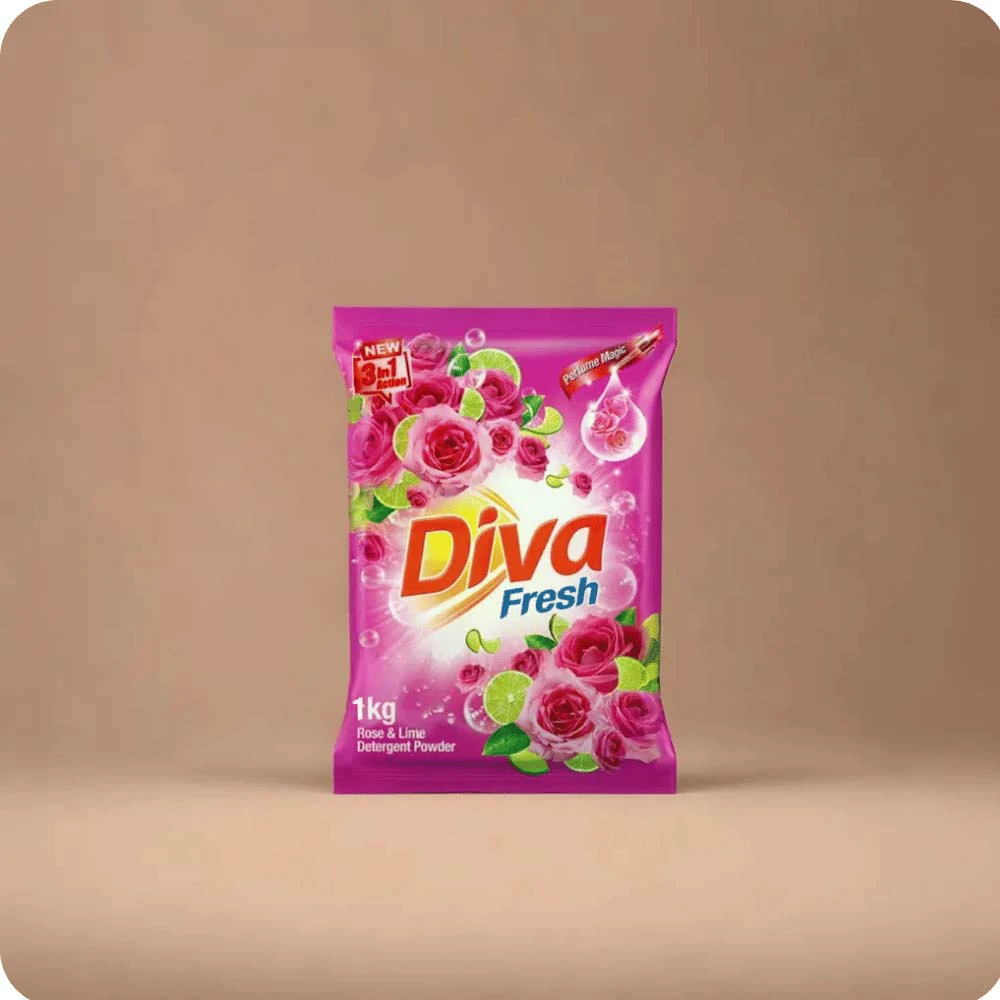 Diva Washing Powder 1kg Rose&Lime