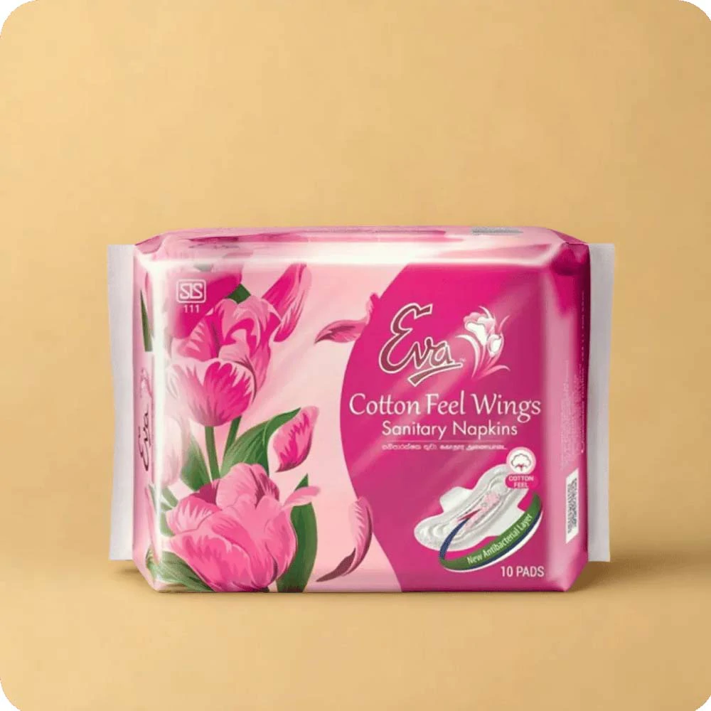 Eva Sanitary Napkins Cotton Feel Wings 10S