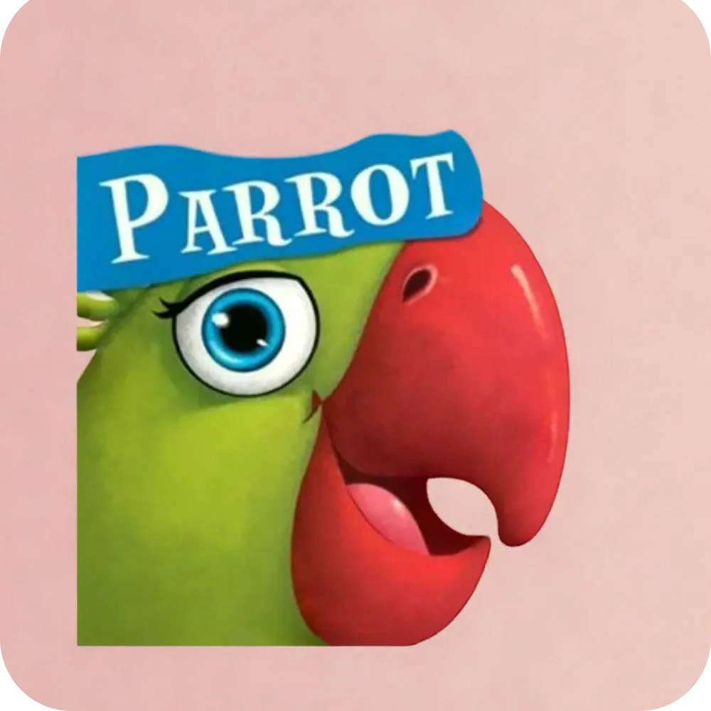 Parrot  Cutout Board Book