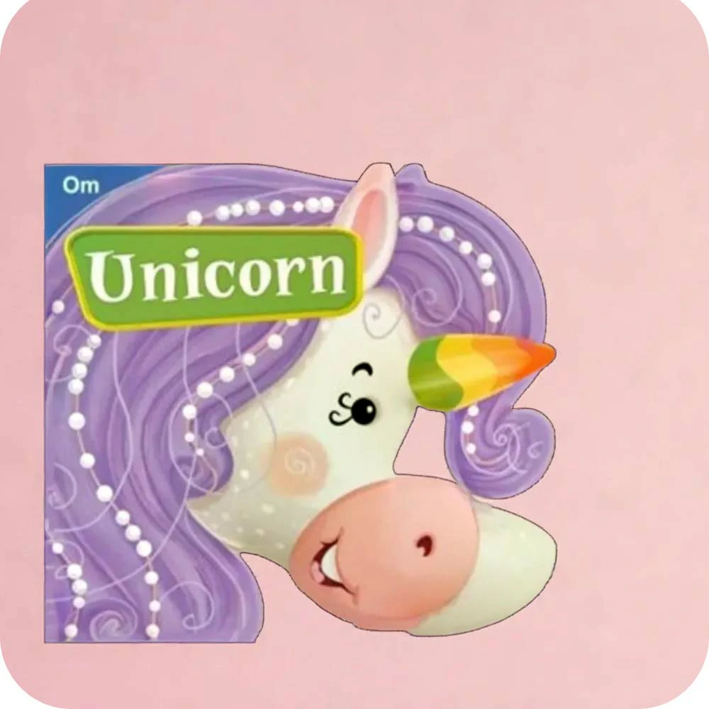 Cutout Board Book : Unicorn