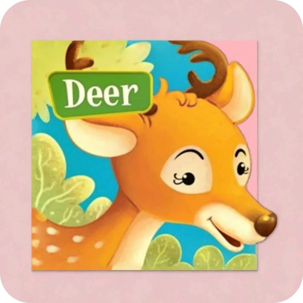 Board Book : Deer (Animals and Birds) (Cutout Books)