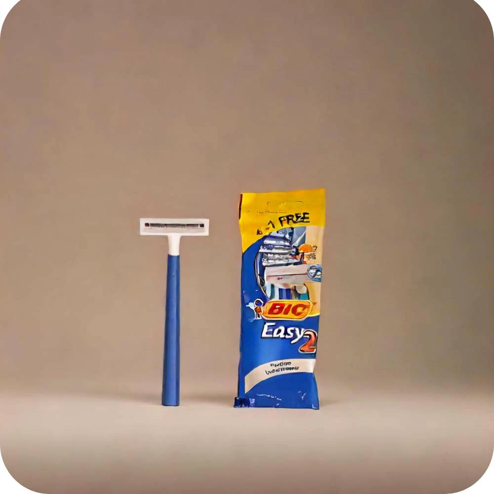 BIC Easy 2 Pouch - 4 + 1 Razor ( Free Pouch )