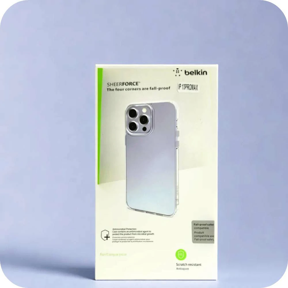 I Phone 12 Pro Max Back Cover Transparent - Sheer force Belkin