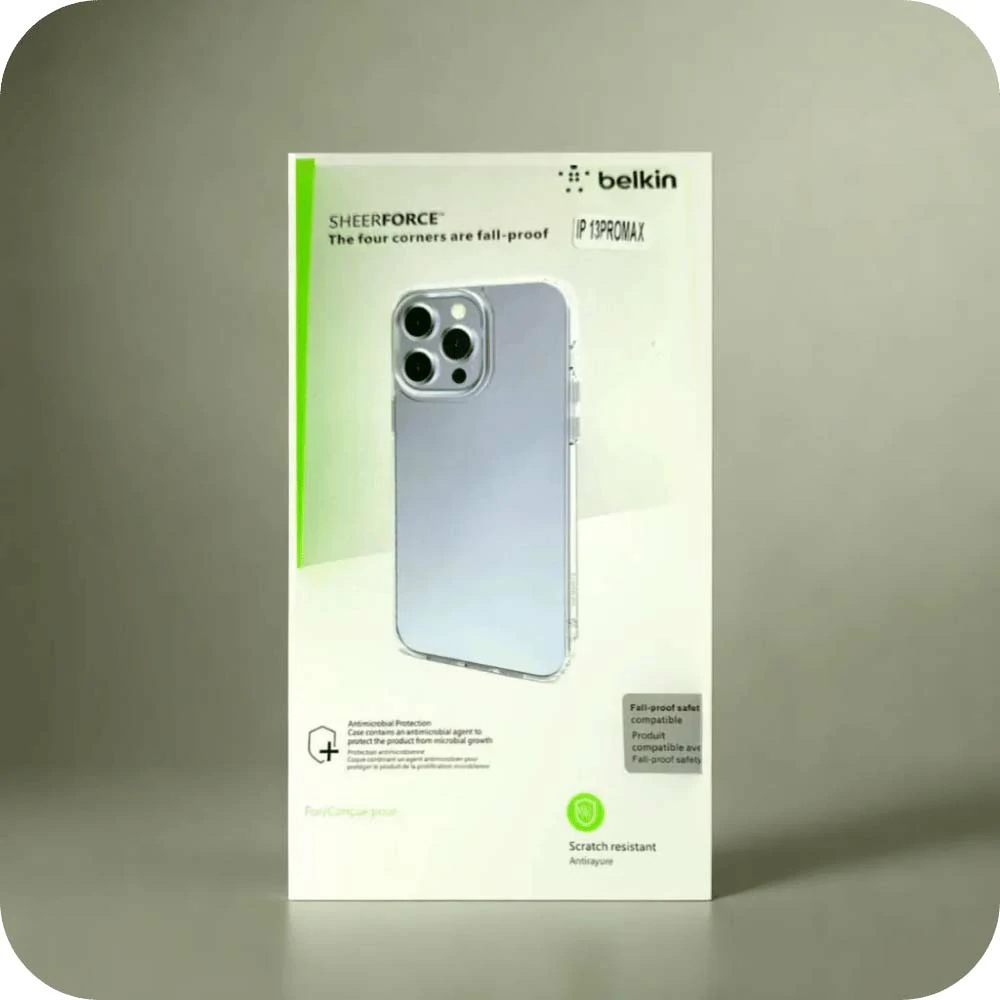 I Phone 12 Back Cover Transparent - Sheer force Belkin