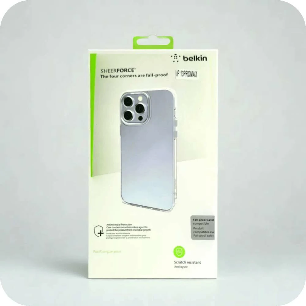 I Phone 13 Back Cover Transparent - Sheer force Belkin