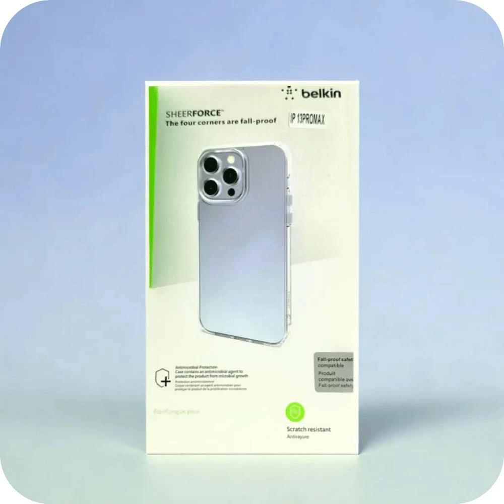 I Phone 14 Back Cover Transparent - Sheer force Belkin