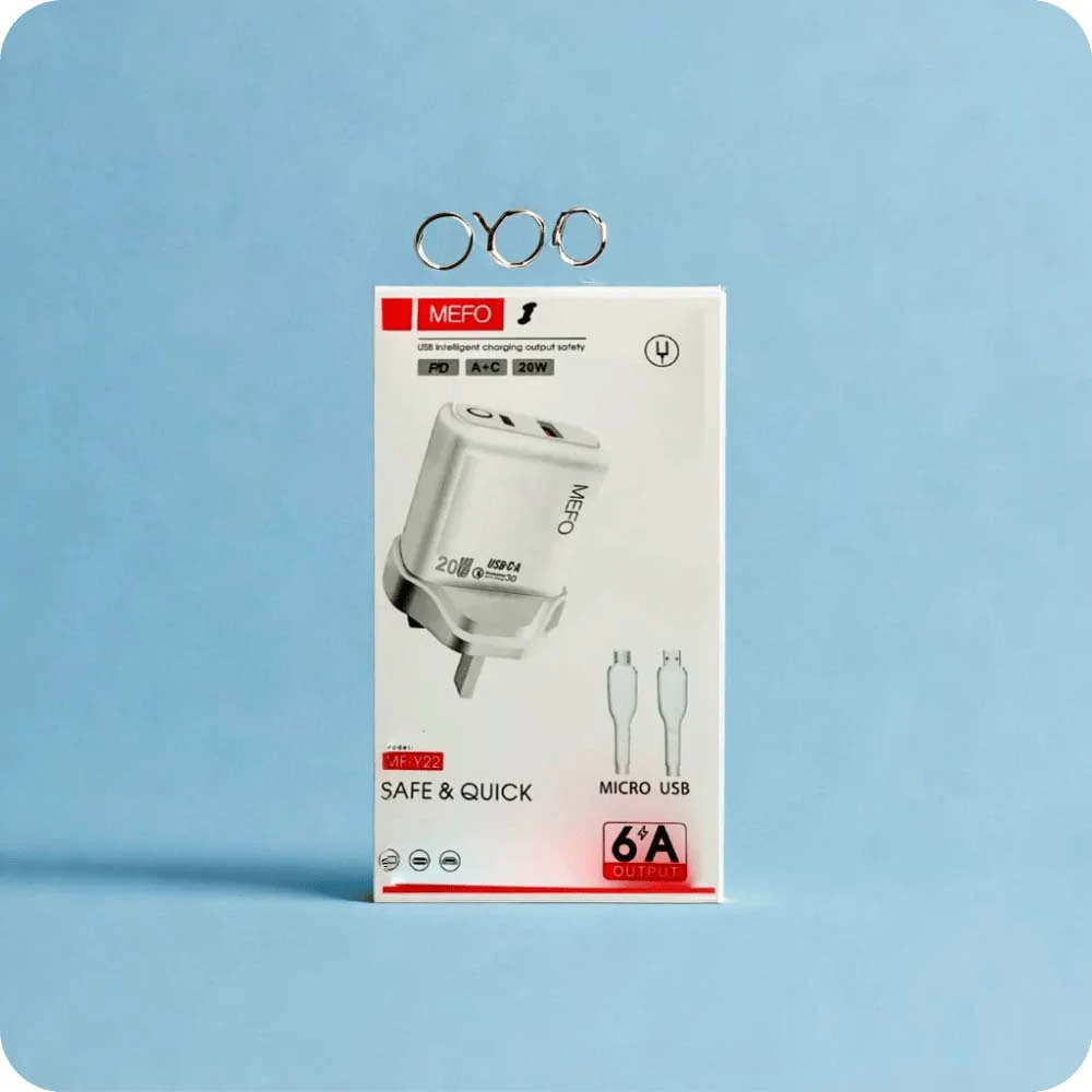 MEFO - Phone Charger Micro USB - 6A 20w