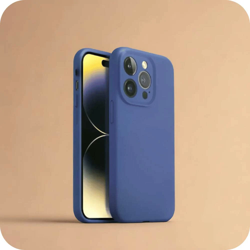 iPhone 14 pro Max - silicon Case - Pink Red - 3 Camera Holes