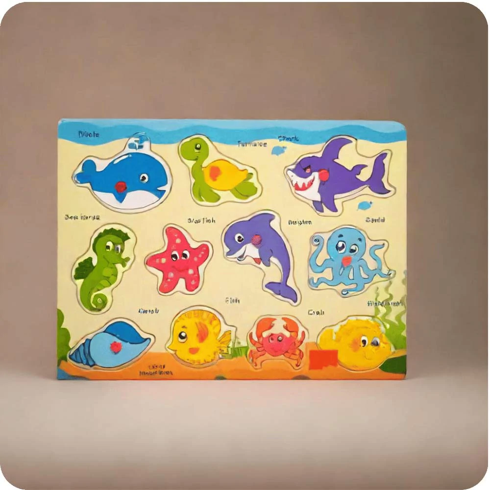 Sea Animal Wooden Puzzel Board