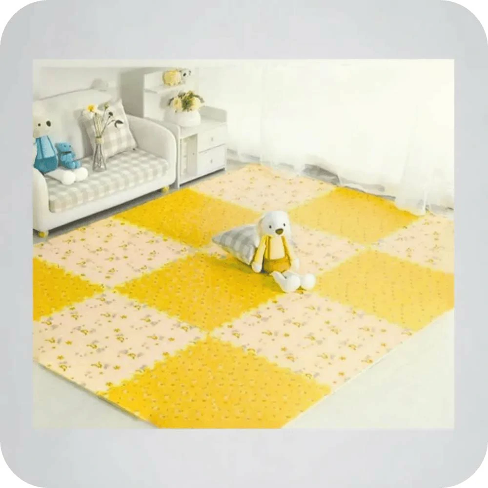Puzzel Mat - Yellow Flowery