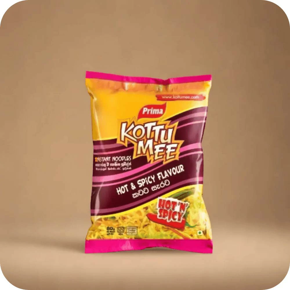 Prima Kottu Mee Noodles 80g - Hot & Spicy Flavoured