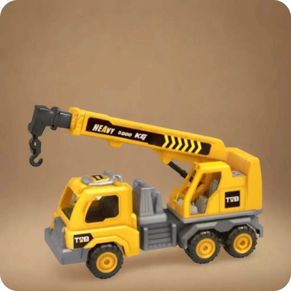 Large Construction Crane Vehicle Toy - Engineering Heavy Duty