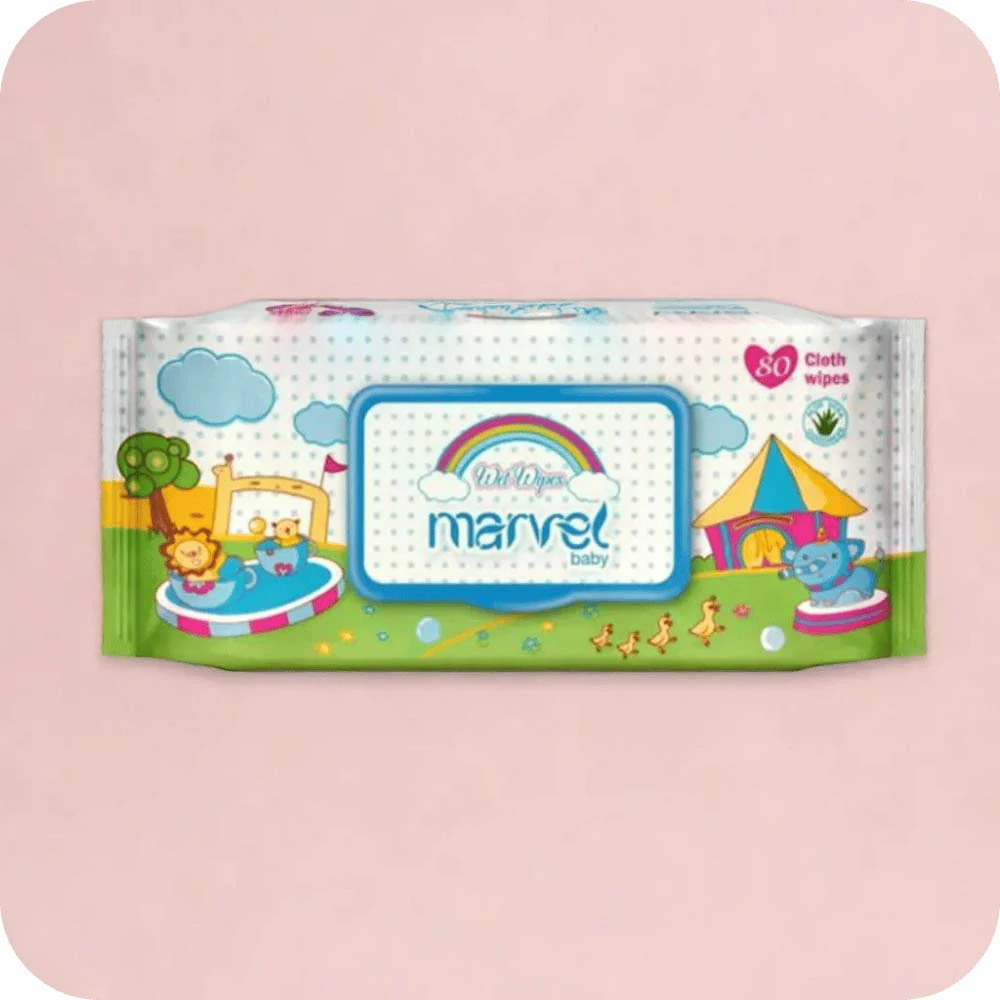 Marvel Baby Wet Wipes - 80 Cloth Wipes