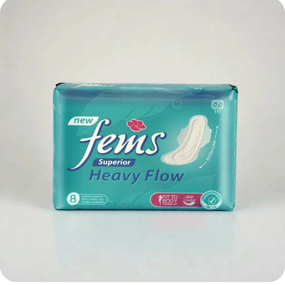 Fems Heavy Flow - 8 Sanitary Napkins