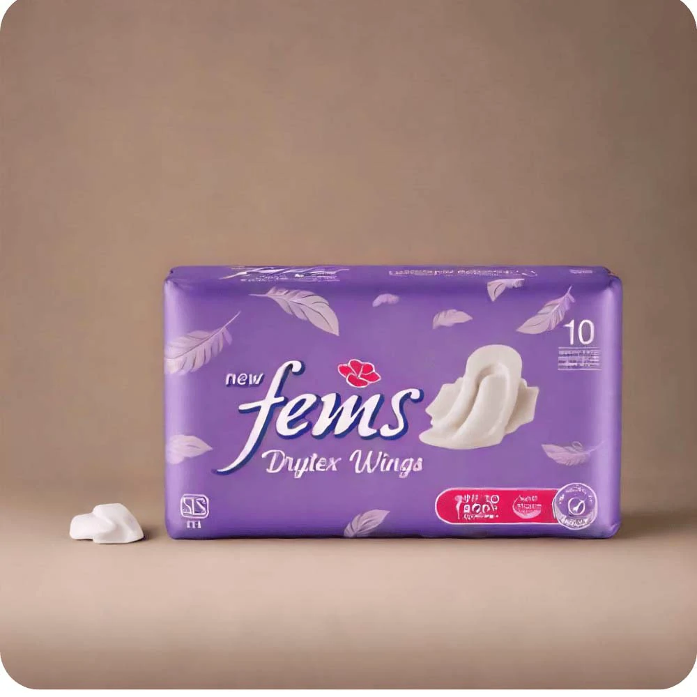 Fems Drytex Wings - 10 Sanitary Napkins
