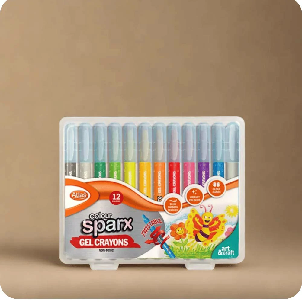Atlas Color SPARX Gel Crayons 12 Colors
