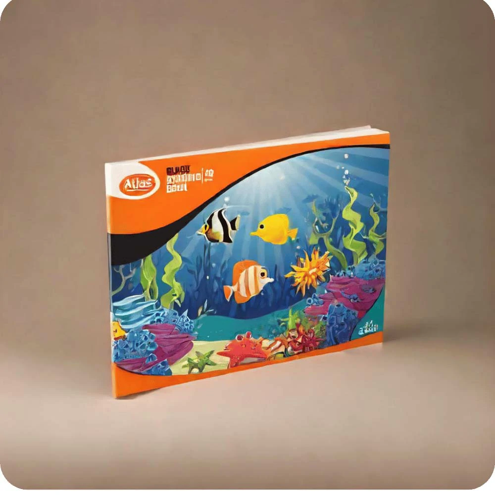 Atlas A4 Black Drawing Book Small