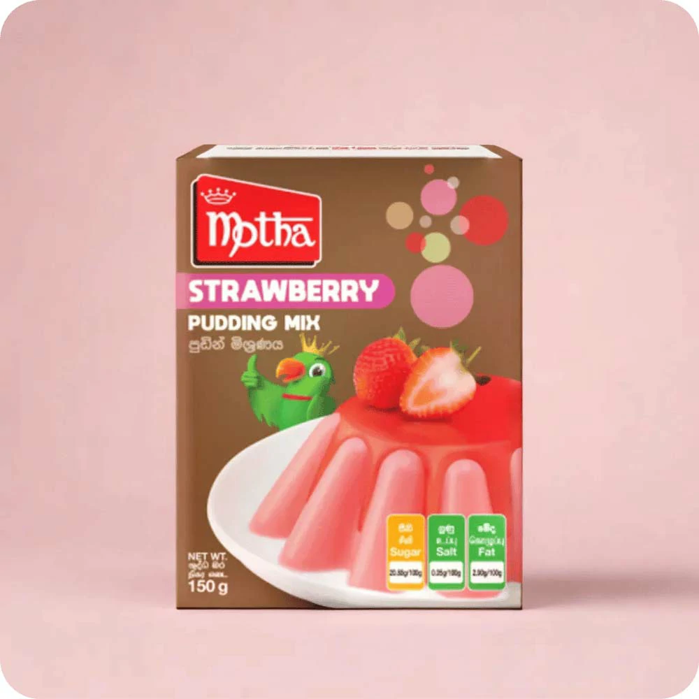Motha Strawberry Pudding Mix 150g