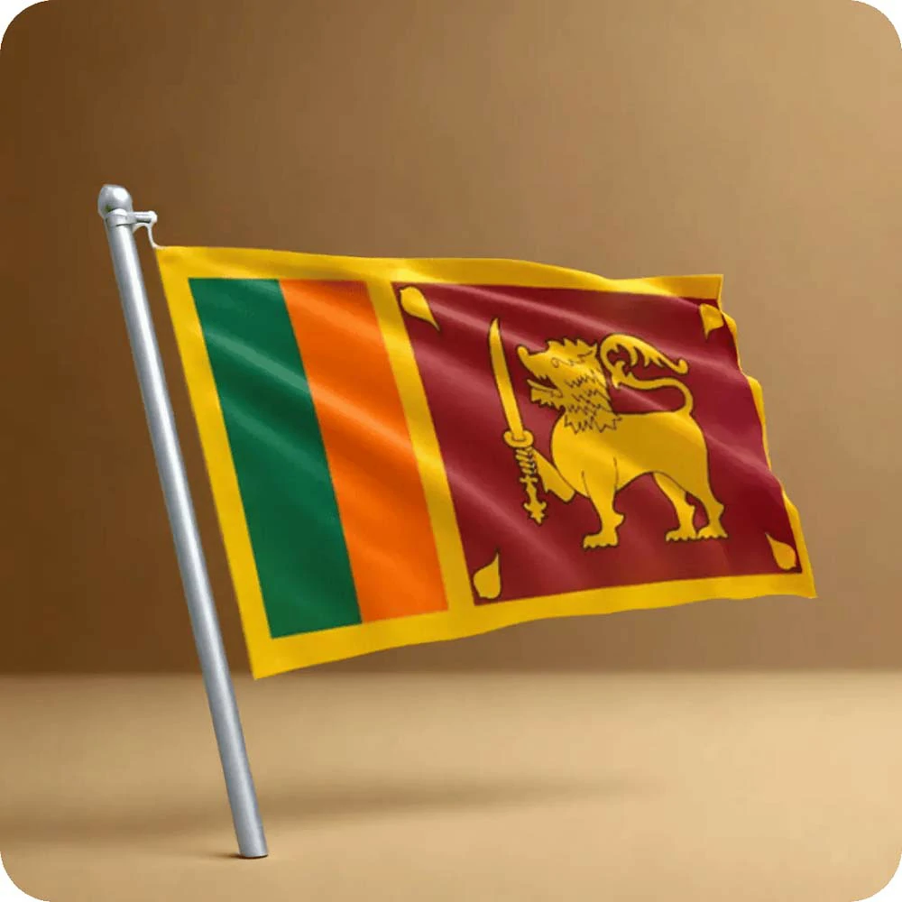 sri lankan national flag fabric