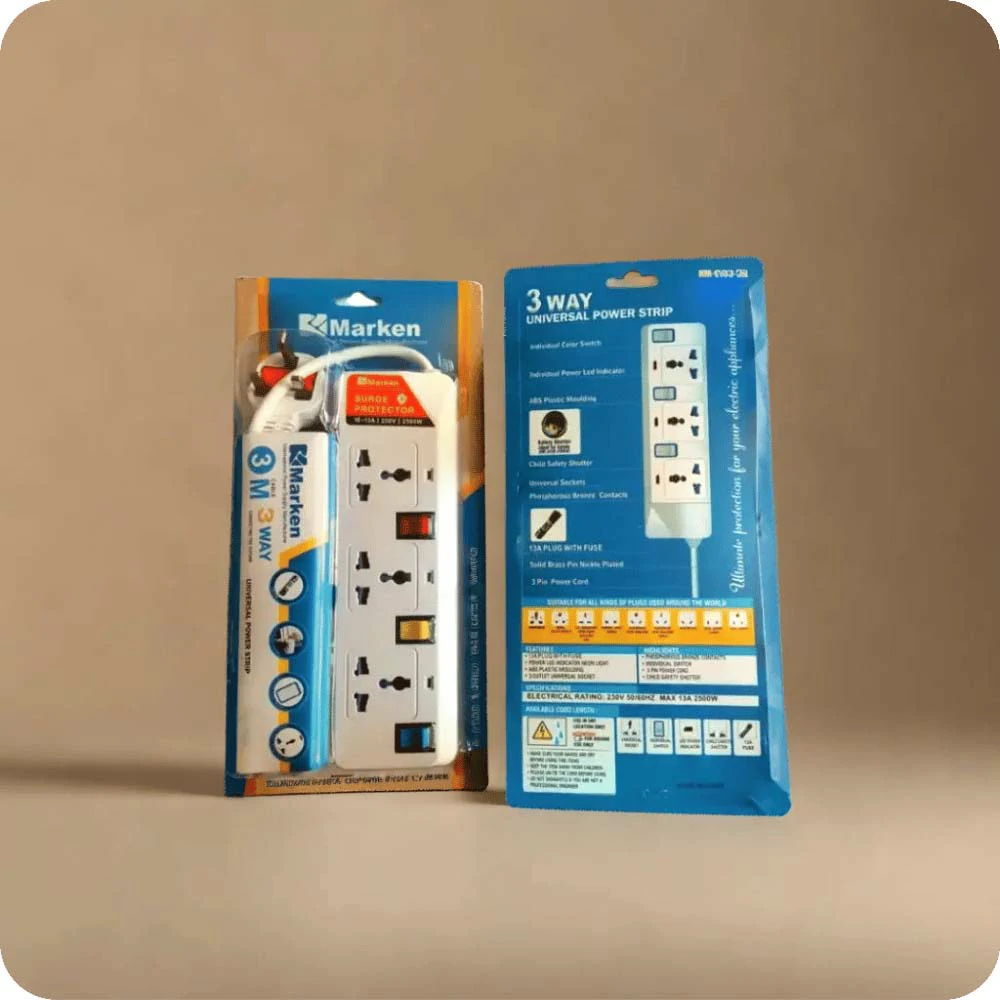 Marken 3 in 1 Univeral power Strip - NM-E103