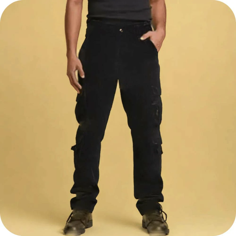 Cargo pant 08 pocket black png