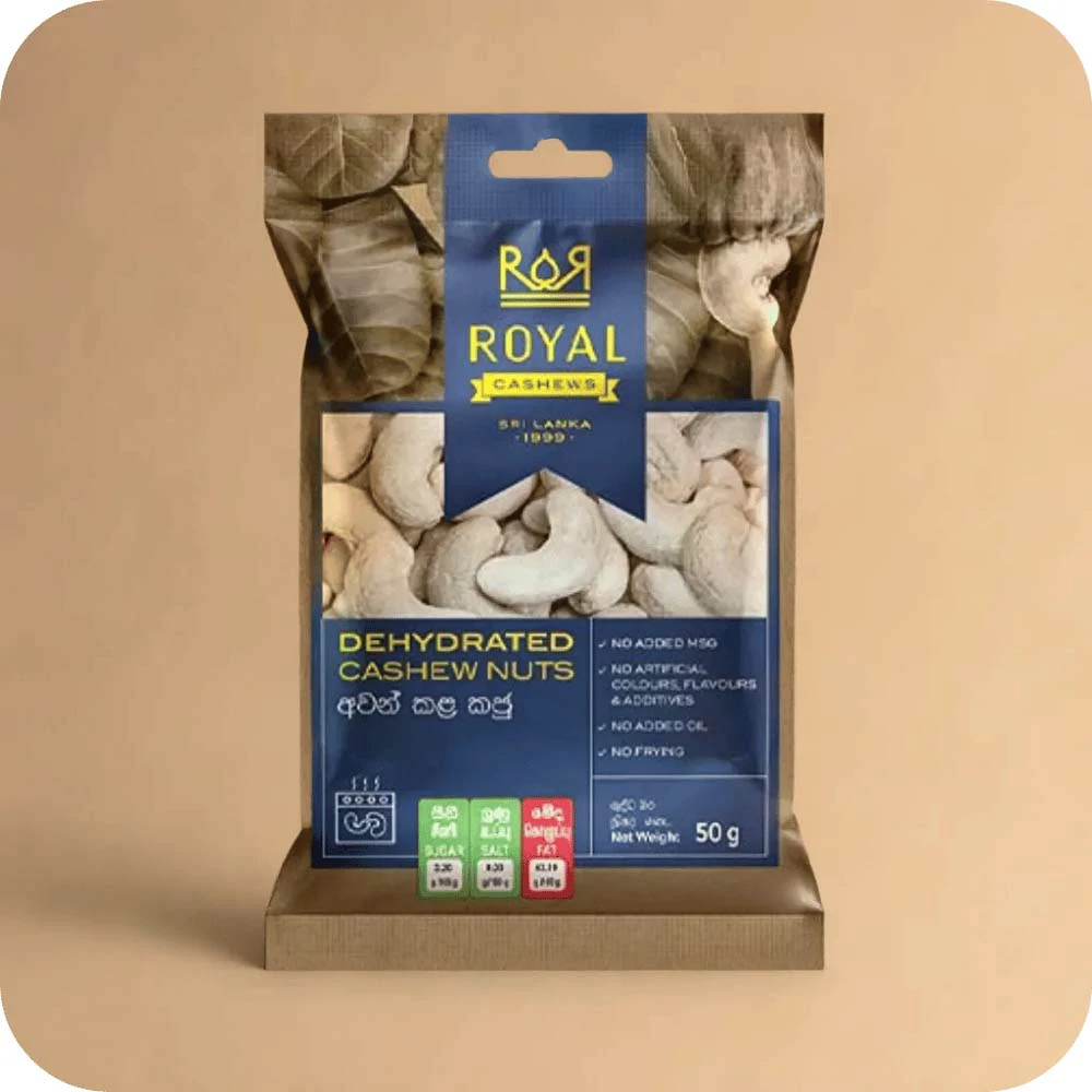 50g Dehydrated Cashew Nuts Pack