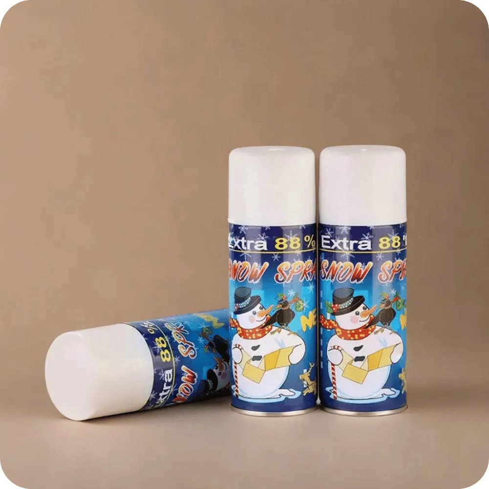 Artificial snow spray