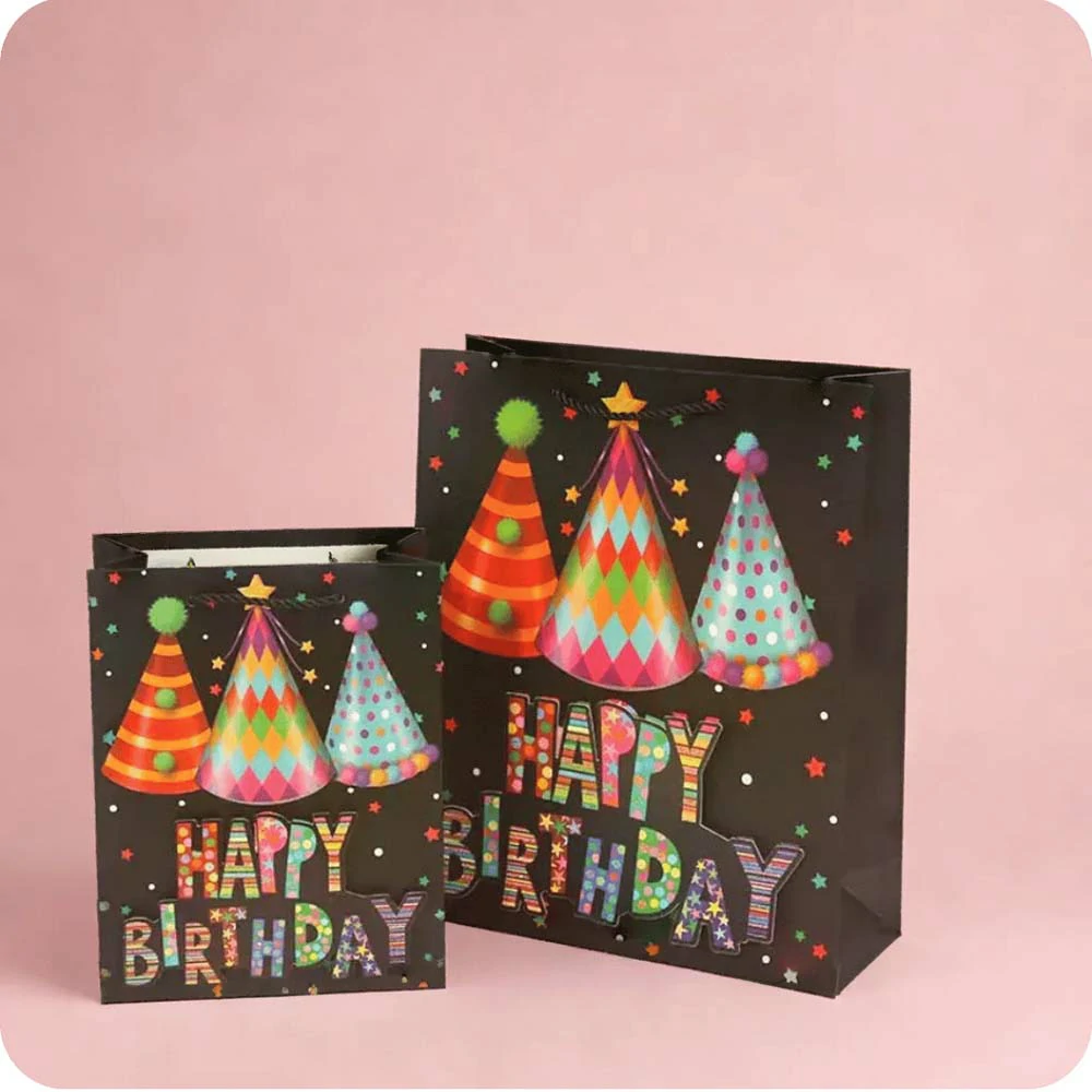 Birthday gift bags 3D patch powder spreading