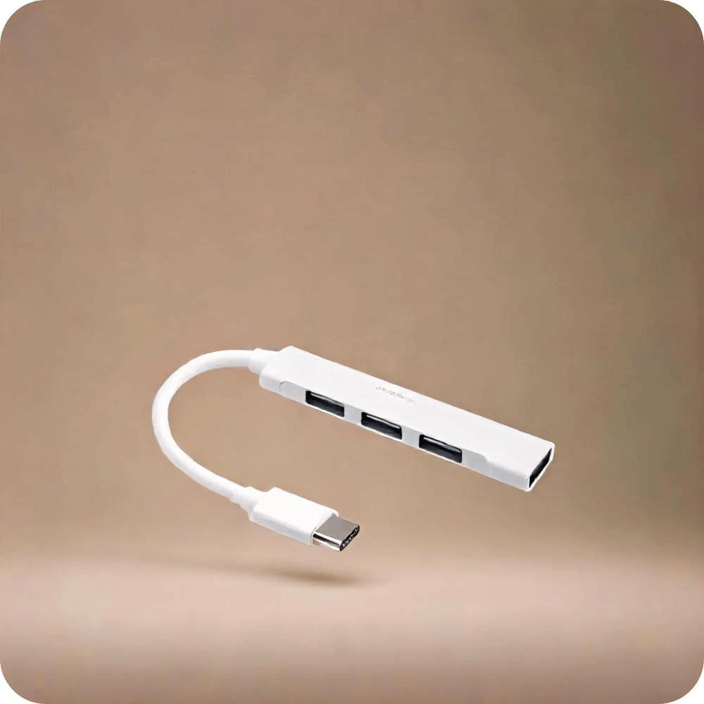 US 7 Port USB 2.0 HUB LED Powered High Speed Splitter Extender Cable Adapter