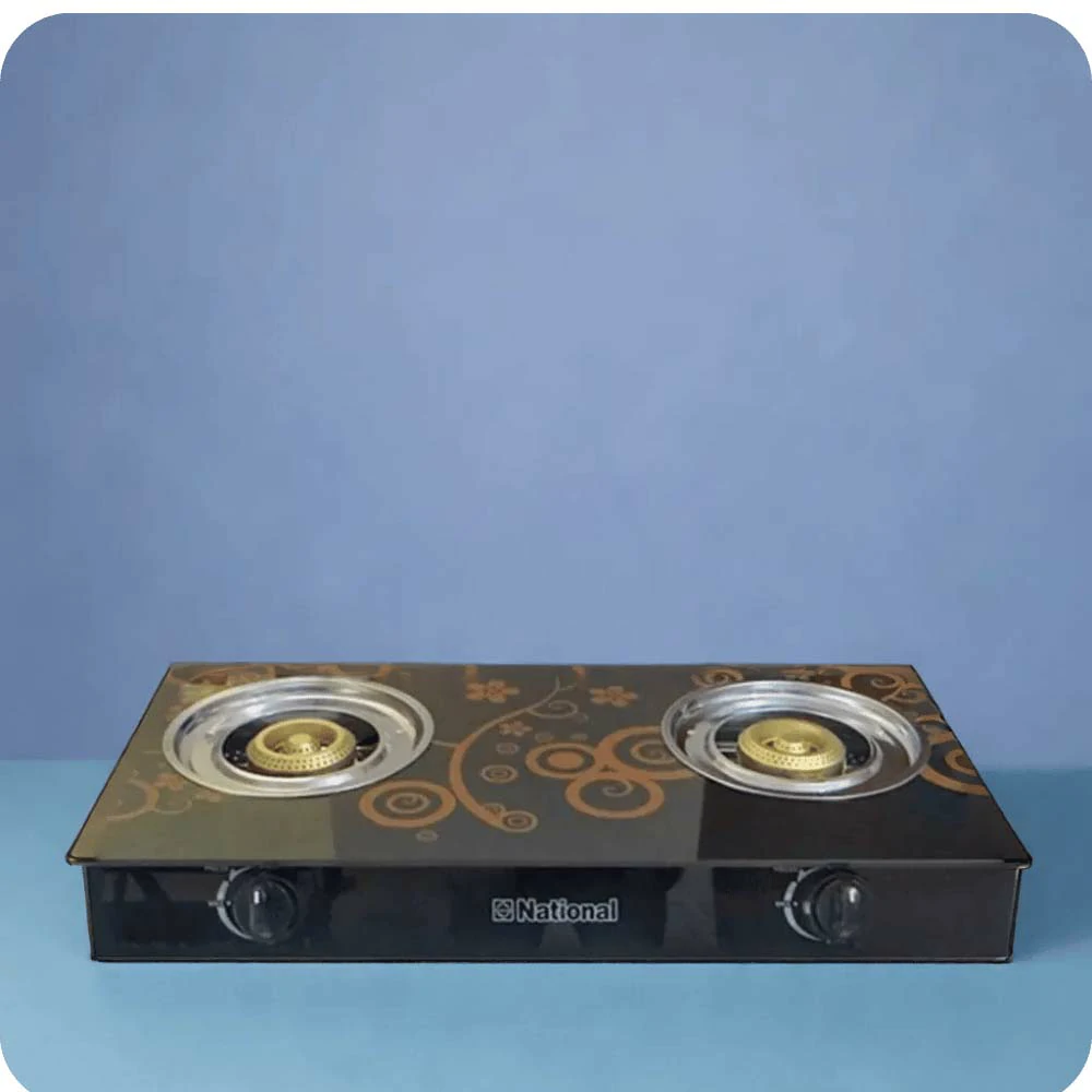 National Glass Top Gas Cooker GG - 2MB