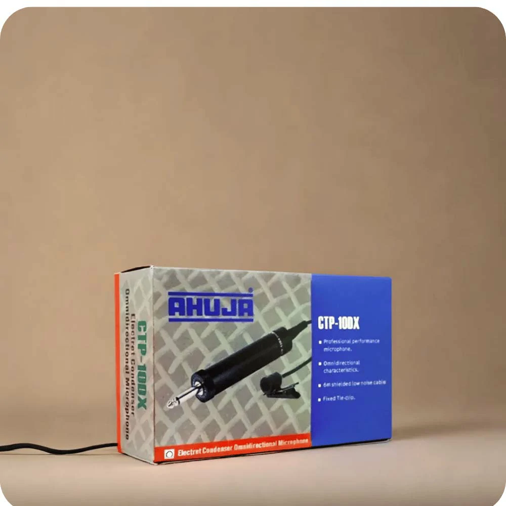 High Quality AHUJA CTP-10DX Tie Clip Microphone Mic