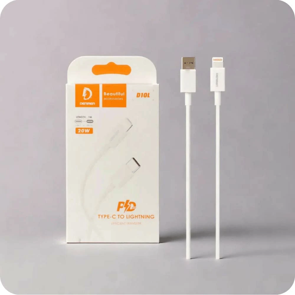 Denmen D10L Type-C Fast charging cable to Lightning PD 20W
