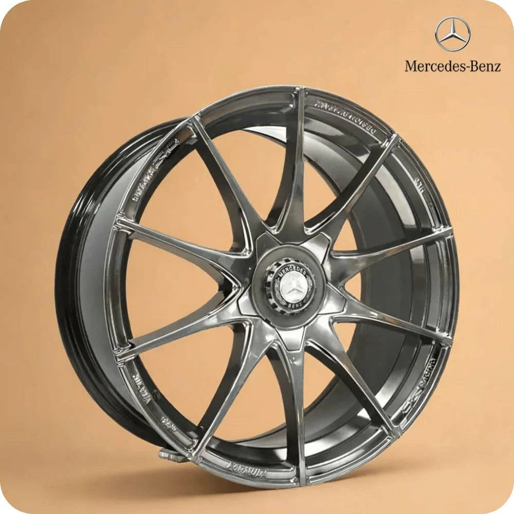 18 Inch Hyper Black Alloy Car Wheels - 112 PCD - MODEL YL875 - Benz